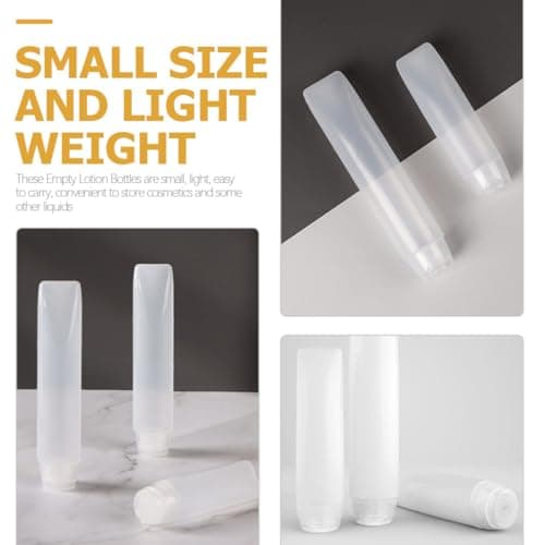 ifundom 10pcs Portable Refillable Empty Lotion Bottles Pe Pp Material with Flip Cap 50g Travel Size Tubes for Cruises and Activities — view 6