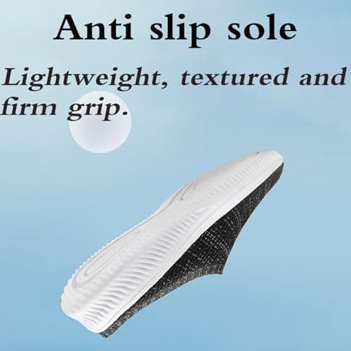 Backless Walking Shoes,Backless Mules Mens,Slingback Slip On Mesh Stretch Trainers,Casual,Lightweight,Breathable,Non Slip,Soft,for Outdoor Hiking Walking,Shopping,Work Blue — view 5
