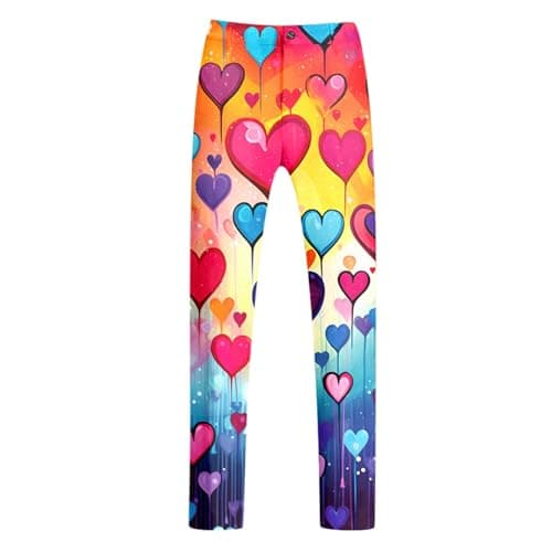 Generisch 2026 New Arrivals Two Piece Long Sleeve Coat Pants for Men Rainbow Printed Button Down Pockets for Holiday Party, purple, XL — view 4