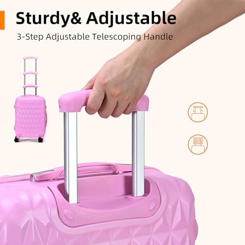 CMY Suitcase 24 Inch Medium Hard Shell Lightweight ABS Checked-in Luggage — view 4