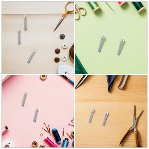 DIYEAH 100pcs Zipper Pull Replacement Slider for Luggage Suitcase Travel Gear Repair Kit Includes Locking Mechanism and Construction — view 3