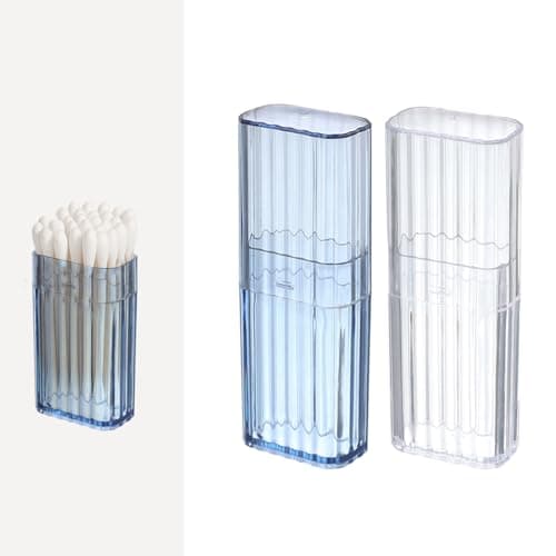 Portable Cotton Bud Holder & Toothpick Holder, 2 Pack Travel Organizer