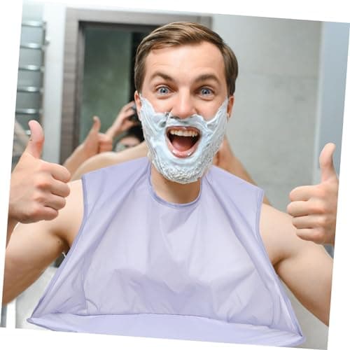 Beard Trimming Cape for Men, Polyester Shaving Apron for Travel — view 6