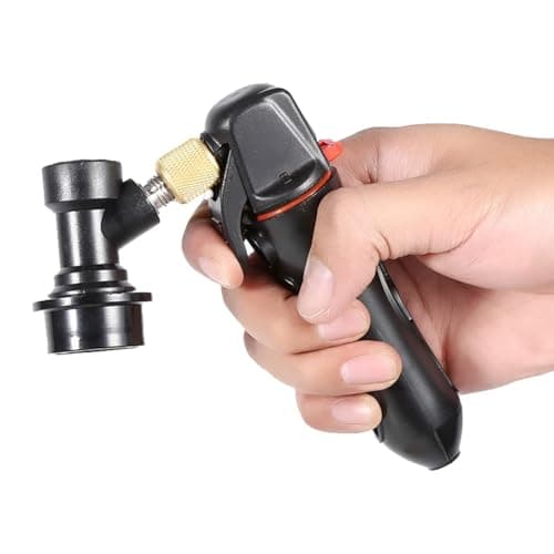 Tuesoa Portable Co2 Charger Injector Ball Lock Gas Disconnect Compact Beer Wine Soda Charger Fitting HomeBrew Beer Kegs Draft Beer Dispenser CO2 Injector — view 3