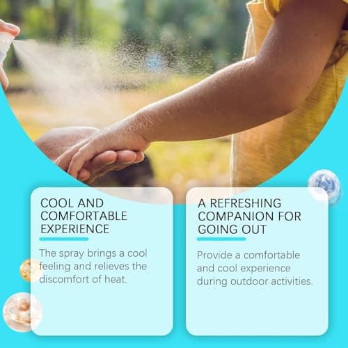 Cooling Spray for Hot Weather,Instant Cooling Mist Spray for Face and Body,Cool Down Sprays for Outdoor Sports, Gym & Travel Beach,Summer Essentials (3pcs) — view 4