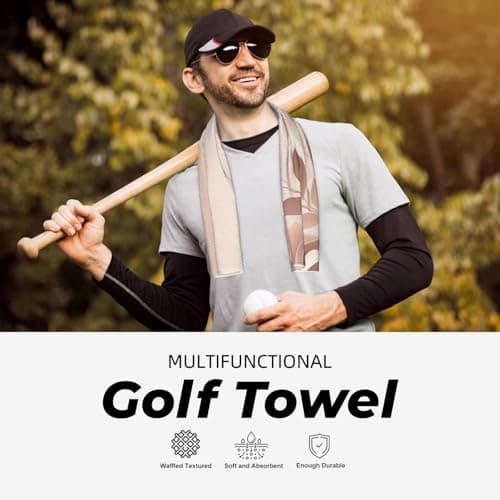 FHEDVBN Cooling Towels for Neck and Face, Soft Breathable Gym Towels with Waterproof Bag & Carabiner, Gold Wallpaper Ice Towel Quick Dry Sweat Towels for Running, Yoga 40"x 12" — view 6