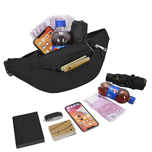 Bumbags and Fanny Packs for Men Women Hiking Running Travel Waterproof Waist Bag Walking Dog Outdoor Sport for Ladies Boys — view 3
