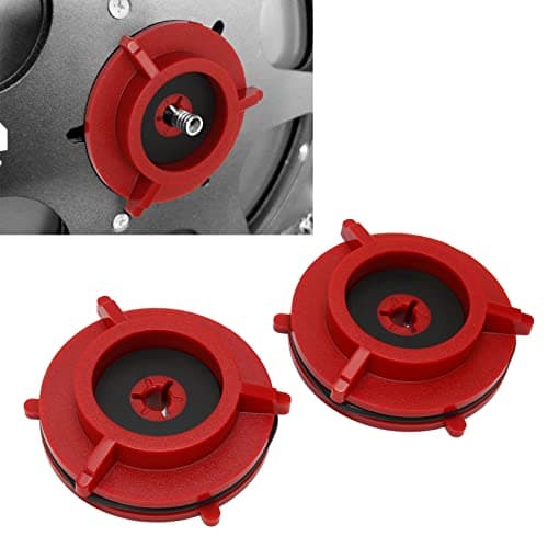 EIMSOAH 1 Pair Nab Hub Adapters, Universal Reel to Reel Tape Opener with Rubber, for Corkscrew Opener (Red) — view 4