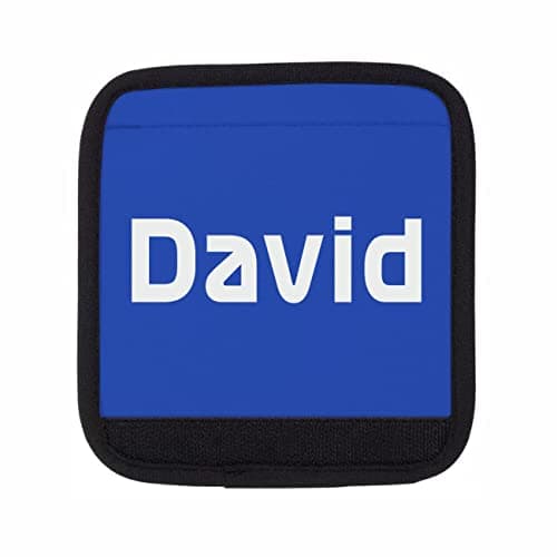 Luggage Handle Wrap/Cover for Suitcase/bags Grip/Case Identifier perfect for travel Neoprene Wrap printed with name Luggage Tag (Navy Blue, Single Strap)