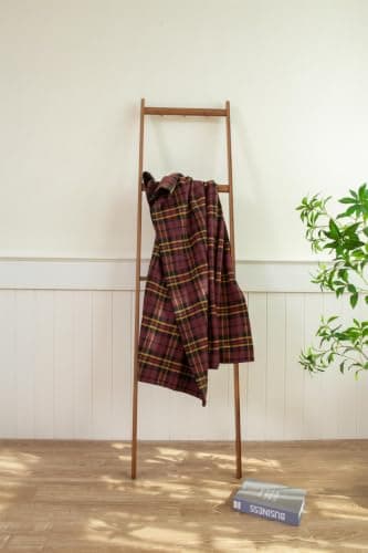 Adore Home 120x150cm Single Tartan Check Polar Fleece Throw Blanket Brown — view 6