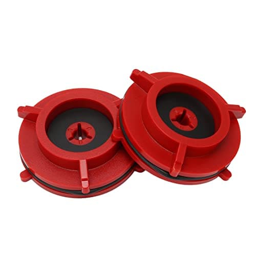 EIMSOAH 1 Pair Nab Hub Adapters, Universal Reel to Reel Tape Opener with Rubber, for Corkscrew Opener (Red)