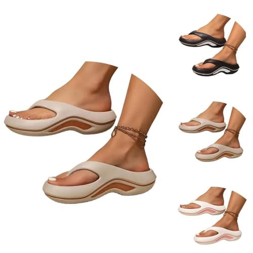 Flip Flops With Arch Support, Shower Flip-Flops Women Non Slip, Slip On — view 2