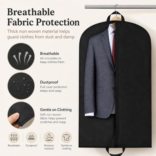 Jiangyun Foldable Non-Woven Suit Garment Travel Storage Bags — view 4