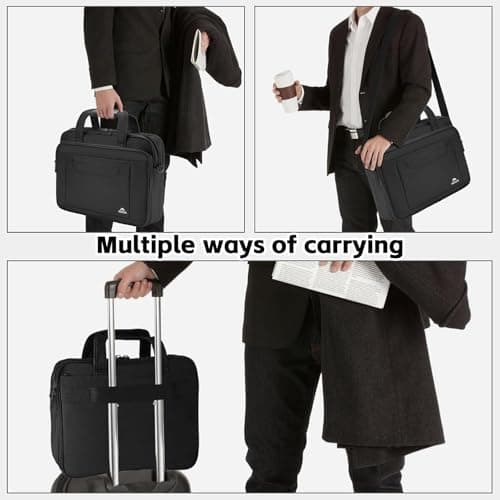 MATEIN 17 inch Laptop Bag, Water-Repellent Computer Briefcase — view 2