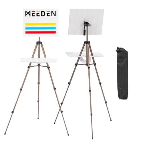 MEEDEN Watercolour Plein Air Easel: Adjustable Travel Easel Stand for Outdoor Painting - Lightweight Portable Travel Tripod with Mixing Palette Tray for Artist — view 3