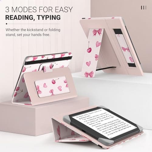 MoKo Universal Case for 6 inch kindle eReaders and Tablets, Cherry Bow — view 5