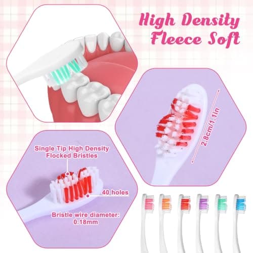 6 Pcs Travel Toothbrush, Portable Soft Foldable Toothbrush — view 5