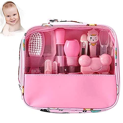 Syangkaitian 13 Pcs Baby Grooming Kit, Infant Safety Care Set,Baby Grooming kit Set Infant Baby Grooming Tools Newborn Manicure Set, Newborn Grooming Set Infant Baby Cares Kit Essential for Home Trave — view 2