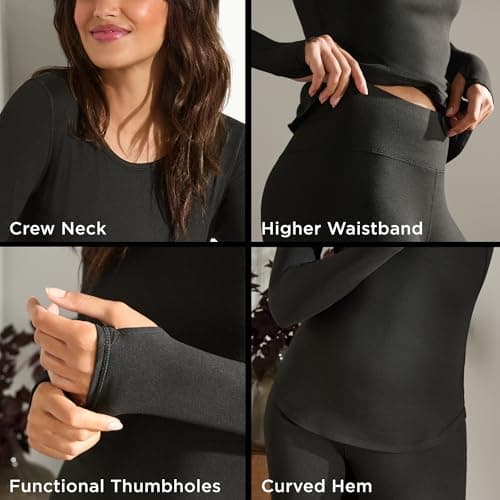 Cuddl Duds Lightweight 2 Piece Active Base Layer Matching Sets for Women — view 3