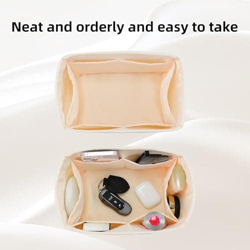 DGAZ Silk Bag Organiser Insert Fits Speedy (25, Craie) — view 5
