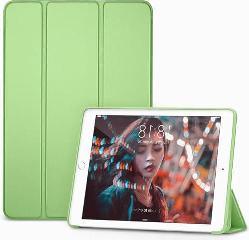 [TECH SHEK] iPad Mini 5 2019/Mini 4 2015 (5th/4th Generation 7.9 inch) • Slim Lightweight Smart Shell Stand Cover • with Translucent Frosted Back Protector • with Auto Wake/Sleep • (Green)