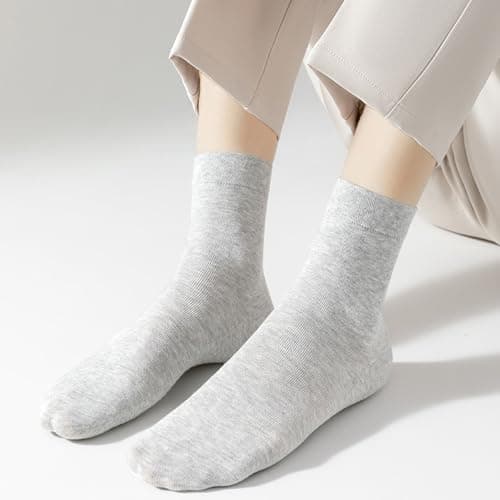 VoJoPi Women’s Cotton Socks 5 Pairs – Thin Breathable Crew Socks, UK 4-8 — view 2