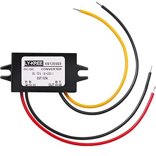 Weewooday Direct Current Converter 12v to 5v 3a 15w Buck Converter Module, Reduced Voltage Regulator Car Power Output Power Adapter, Wire Interface(1 Piece)