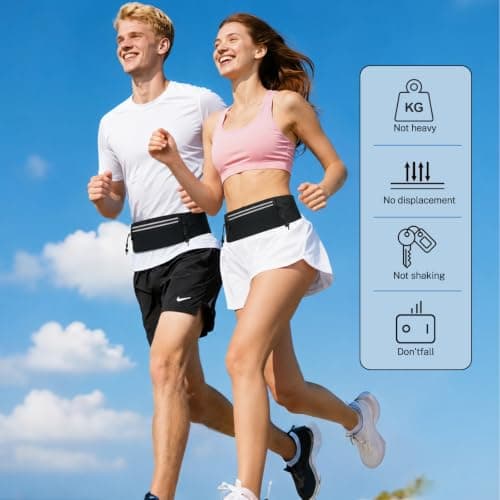 Running Belt,Bum Bag Fanny Pack,Waist Pack with Phone Holder — view 3