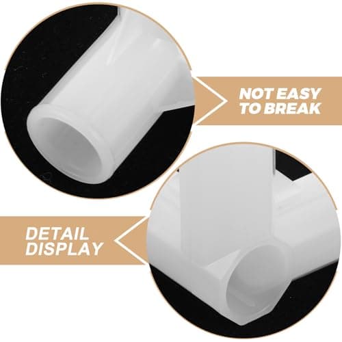 Happyyami Plastic 3-Way Shoe Rack Connector Tee, 10Pcs White Support Joint — view 3