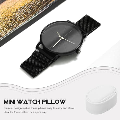 TOYANDONA Small Watch Winder Pillow Inserts 5pcs White Pu Velvet Cotton — view 5