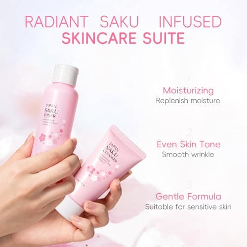 Skin Care For Teenage Girls,Sakura Skincare Set (Sakura-5PCS) — view 2