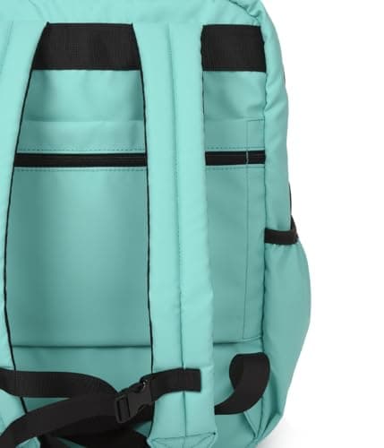 KCB Underseat Skid Cabin Backpack | Airplane Cabin Tote Bag | Carry-on Luggage for Ryanair and Vueling | Lightweight Low-Cost Travel Backpack | Adjustable Handles | 100% Vegan, turquoise, Grande — view 2