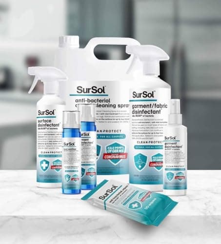 SurSol Travel Sanitising & Disinfectant Kit, 3 x 75ml, clear — view 3
