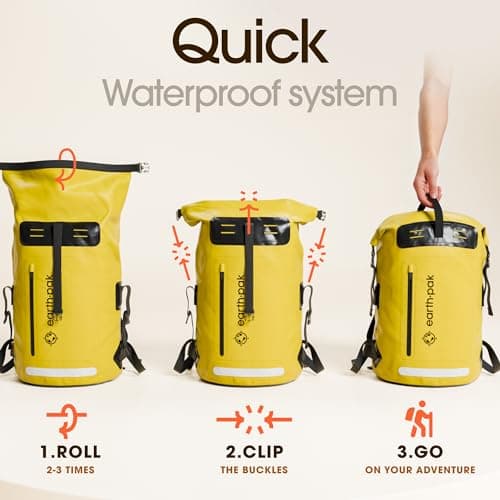 Waterproof Dry Bag 55L - Roll Top Sack for Kayaking Sailing Boating — view 6