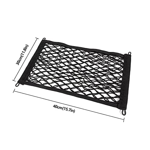 Car Boot Tidy Storage Bag Nylon Mesh Net Storage for Cargo with 4 Hooks — view 2