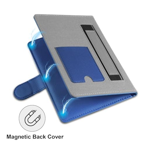 HoYiXi Universal Case for 6-6.8 inch E-Book Reader Compatible with 6.8" Kindle Paperwhite/6" All-new Kindle 2022&2019/Kobo Clara HD/Kobo Clara 2E,6" EReader Protective cover Built-in pocket,blue — view 4