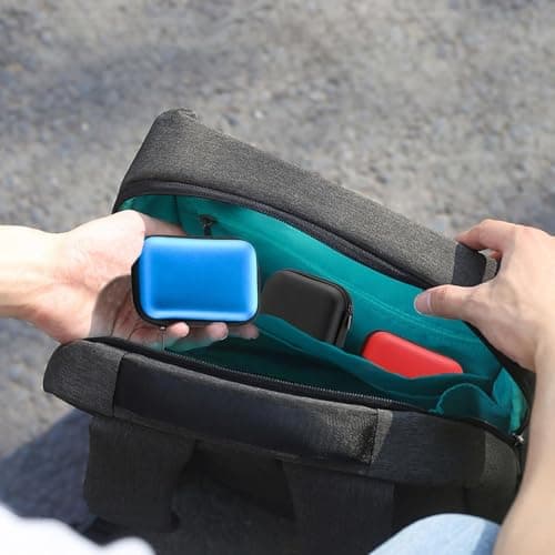 Yuannee Playing Card Storage Kit,4 PCS Expandable Flip Case for Uno Cards Board Games Durable Travel Card Holder with Adjustable Shoulder Strap Portable Multi-Function Organiser Box — view 6