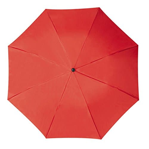 Mens Ladies Small Pocket Telescope Umbrella Compact Folding (Red) — view 3