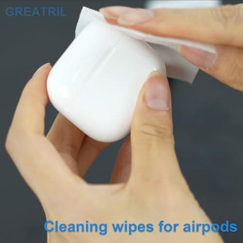 Pack of 240 Anti Bac Wipes Tiny Size 6cmx6cm, Greatril Alco Cleaning Wipes with Travel Size for Mobile Phone iPad Door Handle Glasses Tablet PC Computer Laptop — view 3