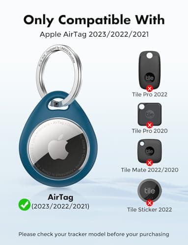 UNBREAKcable 360° Protective Case for AirTag (1st & 2nd Generation) [4 Pack], TPU Full Cover Keyring Holder with 304 Stainless Steel Keychain, Scratch-Resistant Design for Keys, Bags, Luggage — view 3
