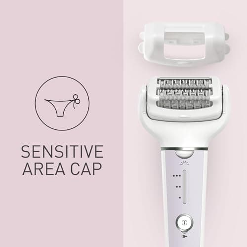Panasonic ES-EY30-V511 Wet and Dry Epilator, Double Disc with 60 Tweezers, Flexible 90° Pivoting Head, 3 Speed Settings & LED Light, Up to 30 Minutes Operation Time, Cordless, Hair Remover — view 6