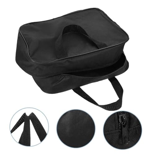LALADEFIEE Air Compressor Carrier Bag Portable Car Vacuum Cleaner Inflator Pump Storage Bag Foldable Canvas Tire Pump Carrier for Compressor Ideal for Vehicle Accessories — view 4