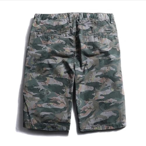 YUECIBAI Sports Running Shorts For Men Green Camo Cargo Shorts Fashion Camouflage Multi-Pocket Casual Shorts 36 Green — view 3