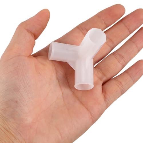 Happyyami Plastic 3-Way Shoe Rack Connector Tee, 10Pcs White Support Joint — view 4