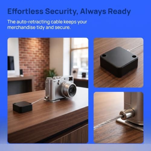 Retractable Cable Lock Case for Tablets and Digital Equipment Black — view 3