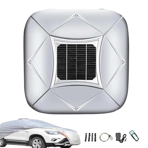 Automatic Car Cover with Remote Control, Solar Charging, Anti-Theft Alarm, UV Sun Protection, Waterproof for Outdoor Travel Use