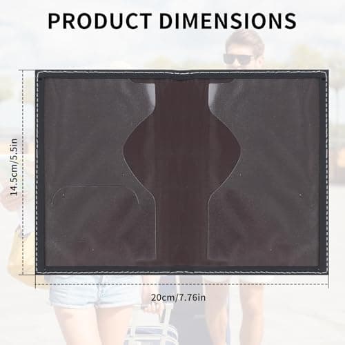 KTPCN 6 PcsPassport Holder Covers, Leather Passport Covers, Passport Wallets Protector, Travel Wallet Organiser Document Holder Wallet for Men & Women Travel Accessories, Business Cards — view 2