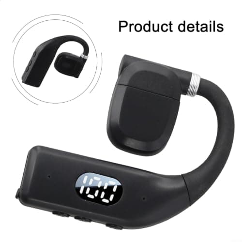 Rackumic Compact Travel Earphones 7x5cm Lightweight Pocket Size(Black) — view 2