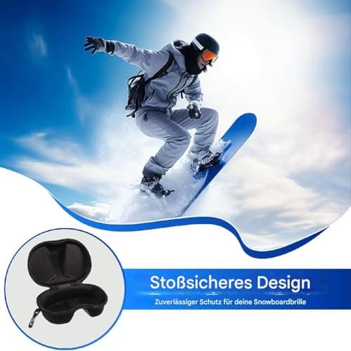 Goggle Lens Case Waterproof Shockproof EVA Compact Universal Ski Fit — view 2