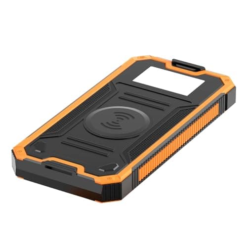 Solar Battery Pack USB Ports with Flashlight